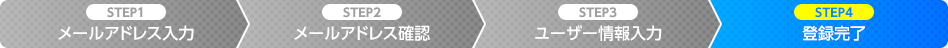 Step.4　登録完了